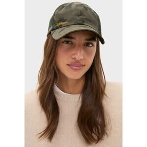Barbour x Tuckernuck Wax Cotton Baseball Cap Olive Printed One Size NWT